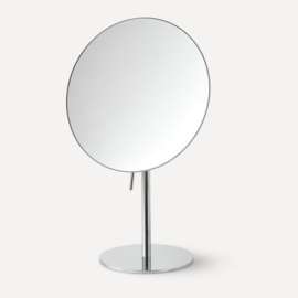 Freestanding Magnification Mirror, 5X Magnification, Chrome