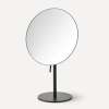 Freestanding Magnification Mirror, 5X Magnification, Matte Black