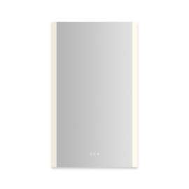 AiO Reserve Cabinet, 24" x 40" x 4", Edge Lit, TUN Lighting, Warm White (2700K) to Cool White (5600K), Dimmable, Interior Lighting, Electrical Outlets, USB Charging Ports, Left Hinge