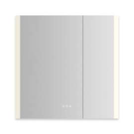AiO Reserve Cabinet, 30" x 30" x 4", Edge Lit, TUN Lighting, Warm White (2700K) to Cool White (5600K), Dimmable, Interior Lighting, Electrical Outlets, USB Charging Ports
