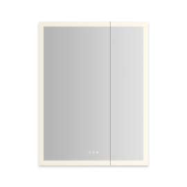 AiO Reserve Cabinet, 30" x 40" x 4", Perimeter Lit, TUN Lighting, Warm White (2700K) to Cool White (5600K), Dimmable, Interior Lighting, Electrical Outlets, USB Charging Ports