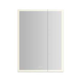 AiO Reserve Cabinet, 36" x 48" x 4", Perimeter Lit, TUN Lighting, Warm White (2700K) to Cool White (5600K), Dimmable, Interior Lighting, Electrical Outlets, USB Charging Ports