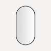 Pill Metal Mirror, 20" x 40" x 1-3/4", Matte Black