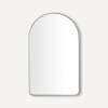 Arch Metal Mirror, 24" x 40" x 1-3/16", Brushed Pewter