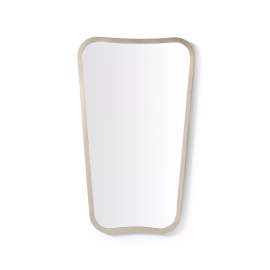 Contour Metal Mirror, 24" x 40" x 11/16", Brushed Pewter