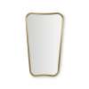 Contour Metal Mirror, 24" x 40" x 11/16", Aged Brass