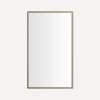 Thin Framed Metal Mirror, 24" x 40" x 1-3/4", Aged Brass