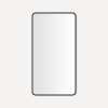 Round Corner Metal Mirror, 24" x 44" x 1-3/4", Matte Black