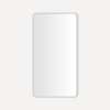 Round Corner Metal Mirror, 24" x 44" x 1-3/4", Polished Stainless Steel