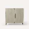 Bergman Vanity, 36" x 32-7/8" x 22-7/8", Natural Gray with Brushed Pewter, No Vanity Top