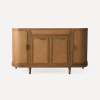 Rosebrook Vanity, 55-3/4" x 32-13/16" x 22-3/8", Light Oak with Aged Brass, No Vanity Top