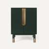 Islamorada Vanity, 24" x 32-7/8" x 21-1/2", Nori with Aged Brass, No Vanity Top