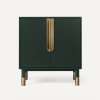 Islamorada Vanity, 30" x 32-7/8" x 21-1/2", Nori with Aged Brass, No Vanity Top