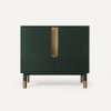 Islamorada Vanity, 36" x 32-7/8" x 21-1/2", Nori with Aged Brass, No Vanity Top