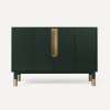 Islamorada Vanity, 48" x 32-7/8" x 21-1/2", Nori with Aged Brass, No Vanity Top