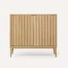 Sinca Vanity, 36" x 32-7/8" x 21-1/2", White Oak, No Vanity Top