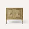 Willowmere Vanity, 35" x 32-7/8" x 22-1/2", Weathered Oak Drift with Antique Bronze, No Vanity Top