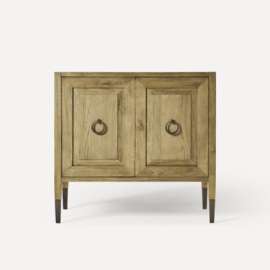 Willowmere Vanity, 35" x 32-7/8" x 22-1/2", Weathered Oak Drift with Antique Bronze, No Vanity Top
