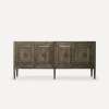 Willowmere Vanity, 71" x 32-7/8" x 22-1/2", Drifted Matte Brown with Iron Black, No Vanity Top