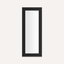 Main Line Cabinet, 16" x 40" x 4", Merion Frame, Brushed Black, Electric Upgrade