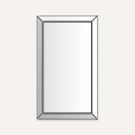 Murray Hill Cabinet, Facet, 24" x 41" x 4", Chrome, Electric Upgrade