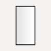 Main Line Mirror, 20" x 40" x 1-3/8", Rosemont Frame, Brushed Black