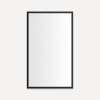 Main Line Mirror, 24" x 40" x 1-3/8", Rosemont Frame, Brushed Black