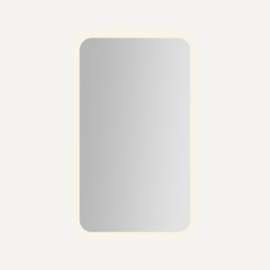 Presence Rounded Corner Cabinet, 20" x 34" x 4", Inside Perimeter Lit, TUN Lighting, Warm White (2700K) to Cool White (5600K), Dimmable, Interior Lighting, Electrical Outlets, USB Charging Ports