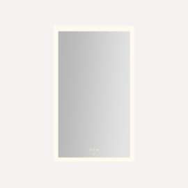 Instinct Lighted Mirror, 24" x 40" x 7/8", Rectangle, Perimeter Light Pattern, TUN Lighting, Warm White (2700K) to Cool White (5600K), Dimmable, Defogger