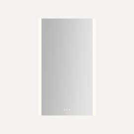 Instinct Lighted Mirror, 24" x 40" x 7/8", Rectangle, Edge Lit Light Pattern, TUN Lighting, Warm White (2700K) to Cool White (5600K), Dimmable, Defogger