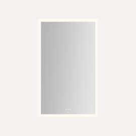 Instinct Lighted Mirror, 30" x 48" x 7/8", Rectangle, Perimeter Light Pattern, TUN Lighting, Warm White (2700K) to Cool White (5600K), Dimmable, Defogger