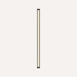 Tenor Lighting, Sconce, 1-3/8" x 30" x 1-3/4", Diamond, Matte Black, Dimmable, Warm White (3000K)