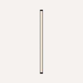 Tenor Lighting, Sconce, 1-3/8" x 30" x 2", Fluted, Matte Black, Dimmable, Warm White (3000K)