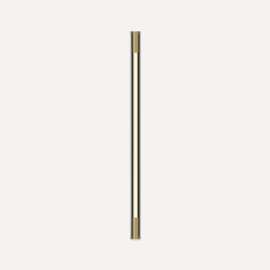 Tenor Lighting, Sconce, 1-3/8" x 30" x 1-9/16", Round, Brass, Dimmable, Warm White (3000K)