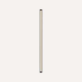 Tenor Lighting, Sconce, 1-3/8" x 36" x 1-3/4", Diamond, Matte Black, Dimmable, Warm White (3000K)