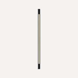 Tenor Lighting, Sconce, 1-3/8" x 36" x 1-9/16", Round, Matte Black, Dimmable, Warm White (3000K)