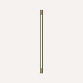 Tenor Lighting, Sconce, 1-3/8" x 36" x 1-9/16", Round, Brass, Dimmable, Warm White (3000K)