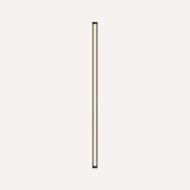 Tenor Lighting, Sconce, 1-3/8" x 40" x 1-3/4", Diamond, Matte Black, Dimmable, Warm White (3000K)