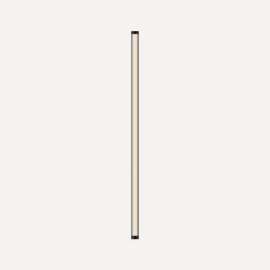 Tenor Lighting, Sconce, 1-3/8" x 40" x 2", Fluted, Matte Black, Dimmable, Warm White (3000K)
