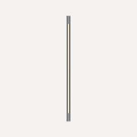 Tenor Lighting, Sconce, 1-3/8" x 40" x 1-9/16", Round, Chrome, Dimmable, Warm White (3000K)