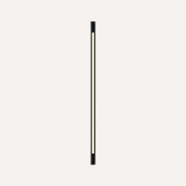 Tenor Lighting, Sconce, 1-3/8" x 40" x 1-9/16", Round, Matte Black, Dimmable, Warm White (3000K)