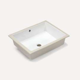Undercounter Sink, 17-1/4" x 13" x 5", White, For Craft Series