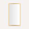 Profiles Cabinet, 16" x 30" x 4", Matte Gold, Electric Upgrade, Right Hinge