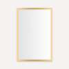 Profiles Cabinet, 20" x 30" x 4", Matte Gold, Reversible Hinge