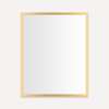Profiles Mirror, 24" x 30" x 3/4", Matte Gold