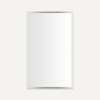 Profiles Mirror, 24" x 40" x 3/4", Polished Nickel