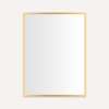 Profiles Mirror, 30" x 40" x 3/4", Matte Gold
