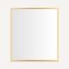 Profiles Mirror, 36" x 40" x 3/4", Matte Gold