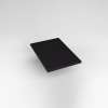 Quartz Stone Vanity Top, 13" x 3/4" x 19", Dry Top, Lava Black