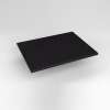 Quartz Stone Vanity Top, 25" x 3/4" x 19", Dry Top, Lava Black